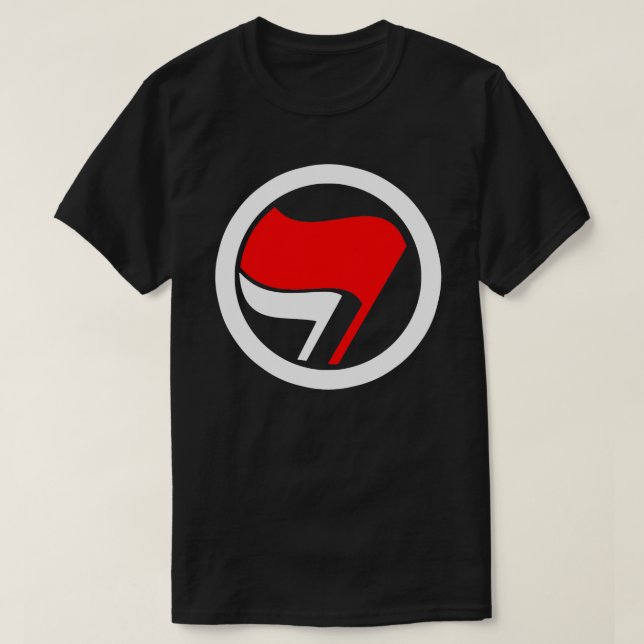 Anti-Fascism Flag Reverse T-Shirt (Design Front)