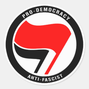 Anti-Fascism Pro Democracy Classic Round Sticker