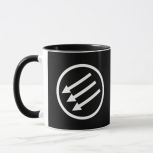 Anti-Fascism White Arrows Mug