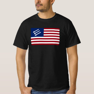 Anti-Fascist American Flag T-Shirt