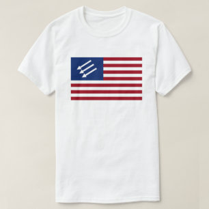 Anti-Fascist American Flag T-Shirt