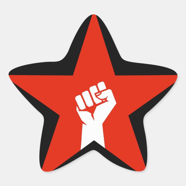 Anti-Fascist Star Star Sticker (Front)