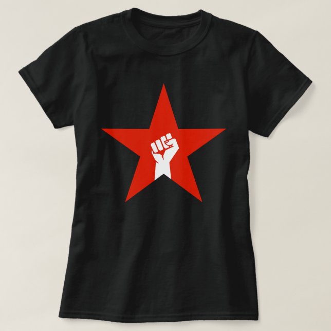 Anti-Fascist Star T-Shirt (Design Front)