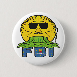 Anti FBI 6 Cm Round Badge