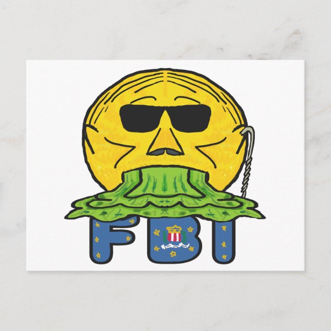 Anti FBI Postcard (Front)