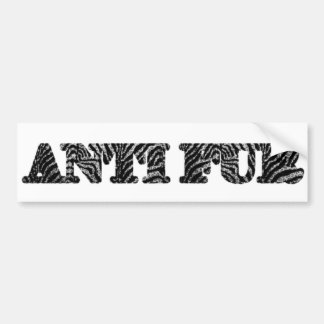 ANTI FUR/Animal Protection Bumper Sticker