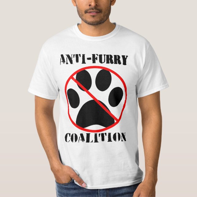 anti furry coalition T-Shirt (Front)