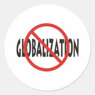 Anti-Globalisation Classic Round Sticker