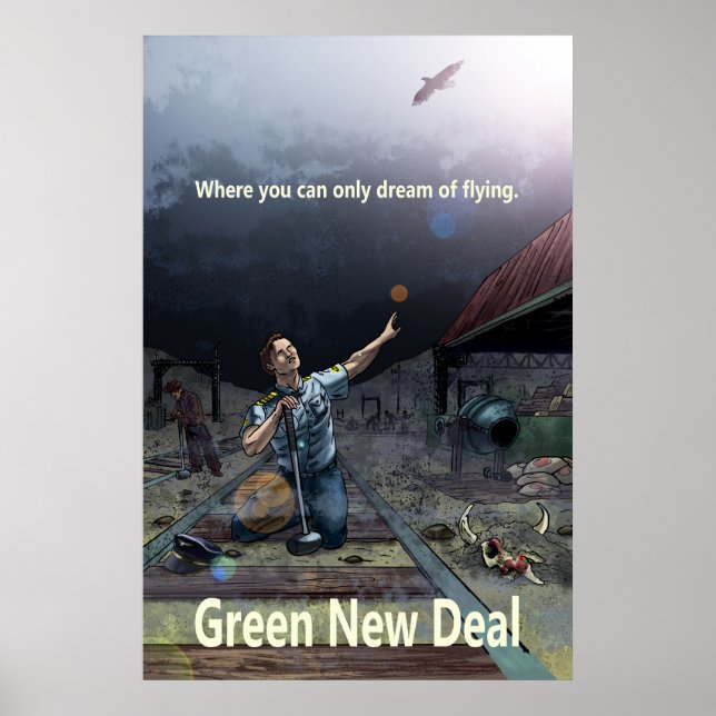 Anti Green New Deal - 24 x 36 Print Poster (Front)