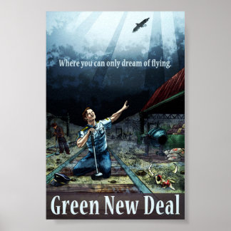 Anti Green New Deal - 4 x 6 Print Poster