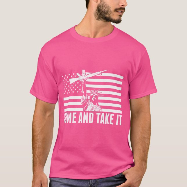 Anti Gun Control Ammo Flag T Shirt - 2Nd Amendment (Front)