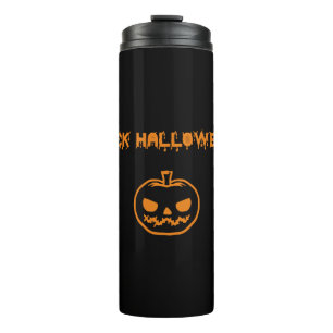 Anti Halloween pumpkin jack-o'-lantern Thermal Tumbler