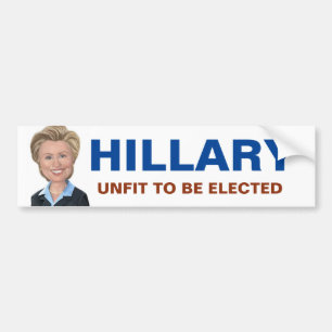 Anti Hillary Clinton Bumper Sticker