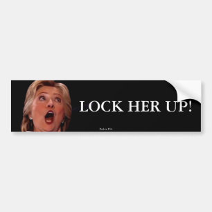 Anti-Hillary Clinton - Lock Her Up Bumper Sticker