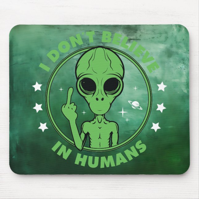 Anti-Human Alien Mouse Mat (Front)