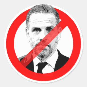 Anti Hunter Biden Classic Round Sticker