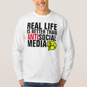 Anti- (i hate) social media t-shirts
