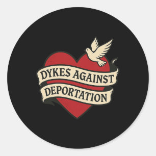 Anti Ice Deportation Protest Immigration Activist Classic Round Sticker