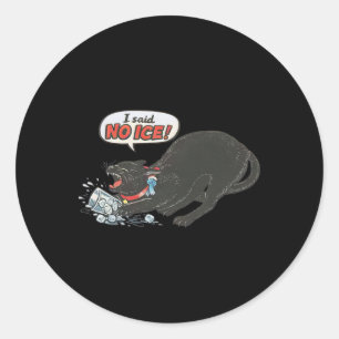 Anti Ice Pro Immigration Funny Cat Political  Classic Round Sticker