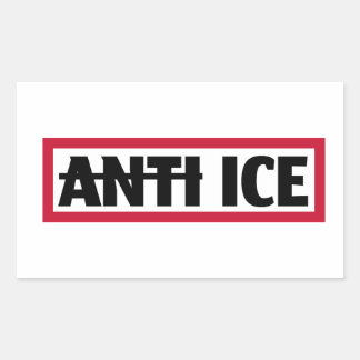 Anti ICE Rectangular Sticker