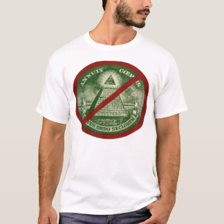 ANTI-ILLUMINATI  line T-shirt for men