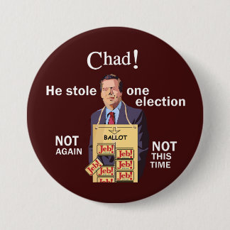 Anti-Jeb Bush 2016 7.5 Cm Round Badge