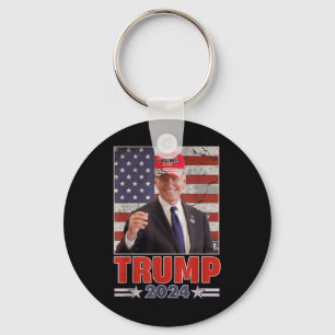 Anti Joe Biden Funny Conservative Donald Trump 2 Key Ring