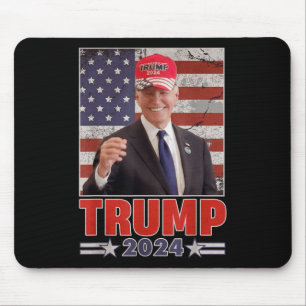 Anti Joe Biden Funny Conservative Donald Trump 2 Mouse Mat