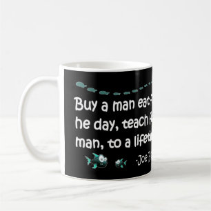 Anti Joe Biden Political Sarcastic Fishing Idiot.p Coffee Mug
