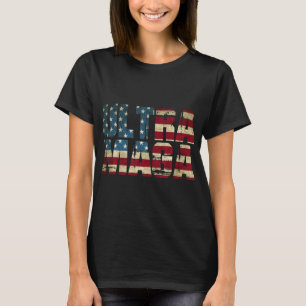 Anti Joe Biden Ultra Maga American Flag Best Gifts T-Shirt
