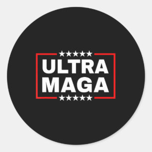 Anti Joe Biden Ultra Maga Classic Round Sticker