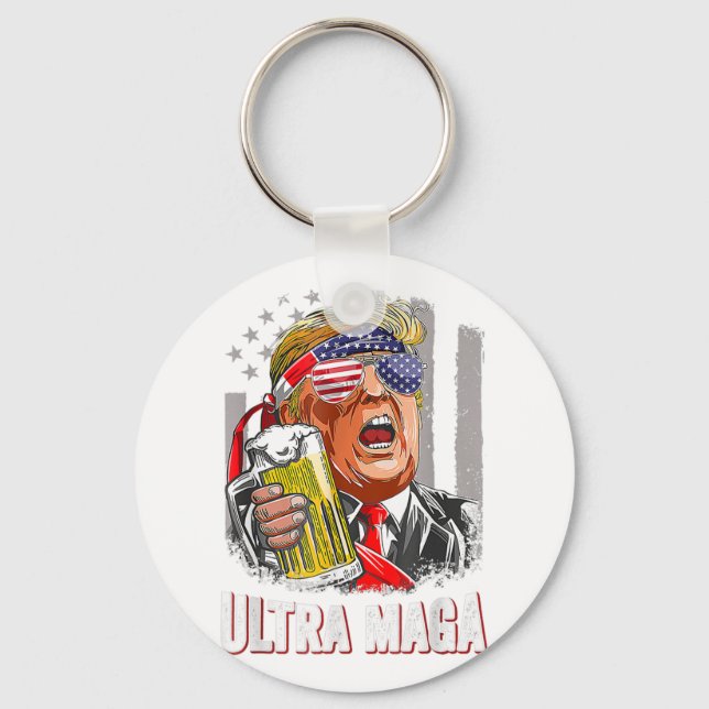 Anti Joe Biden Ultra Maga Key Ring (Front)