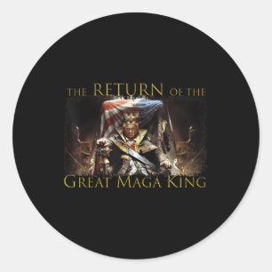 Anti Joe Biden Ultra Maga The Return Of The Great  Classic Round Sticker