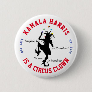 Anti-Kamala Harris 6 Cm Round Badge
