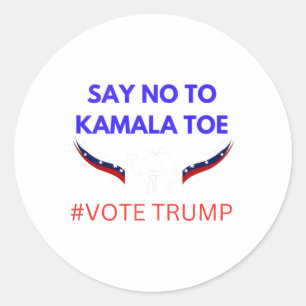 Anti Kamala Harris Classic Round Sticker