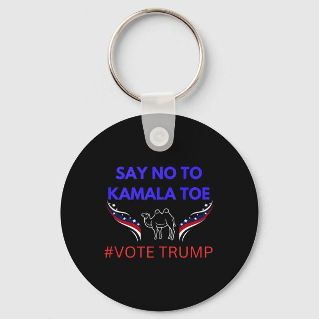 Anti Kamala Harris  Key Ring (Front)