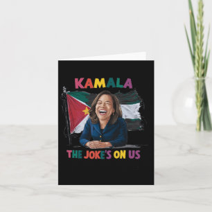 Anti Kamala Harris Palestine Flag  Card