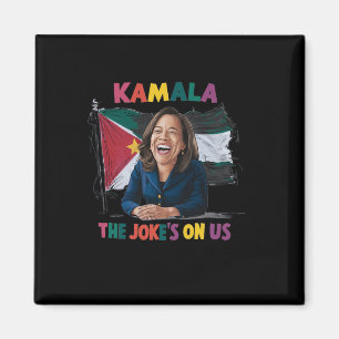 Anti Kamala Harris Palestine Flag Magnet