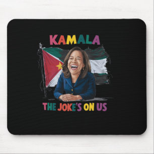 Anti Kamala Harris Palestine Flag  Mouse Mat