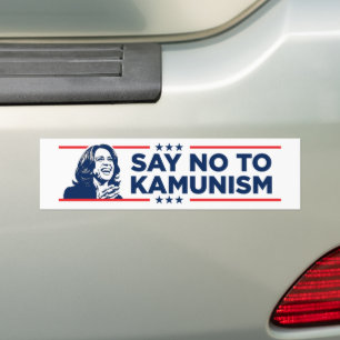 Anti-Kamala Socialism Communism Say No To Kamunism Bumper Sticker