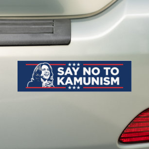 Anti-Kamala Socialism Communism Say No To Kamunism Bumper Sticker