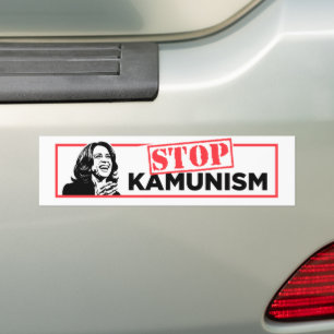 Anti-Kamala Socialism Communism Stop Kamunism Bumper Sticker