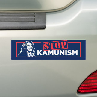 Anti-Kamala Socialism Communism Stop Kamunism Bumper Sticker