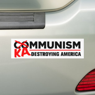 Anti-Kamala Socialism Destroying America Kammunism Bumper Sticker