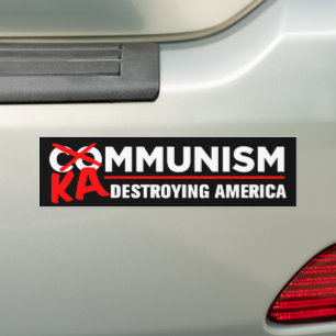 Anti-Kamala Socialism Destroying America Kammunism Bumper Sticker