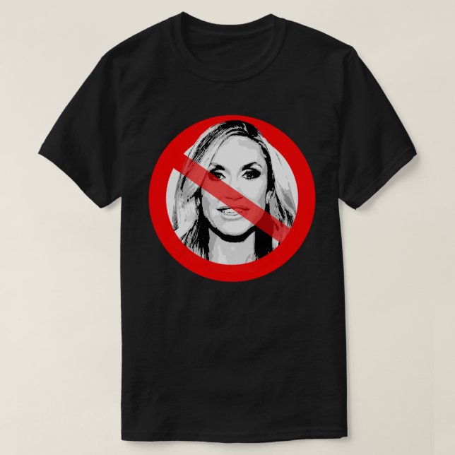 Anti Lara Trump Crossed Out Face T-Shirt (Design Front)