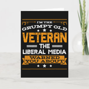 Anti Liberal Republican Conservative Grumpy Old Ma Card