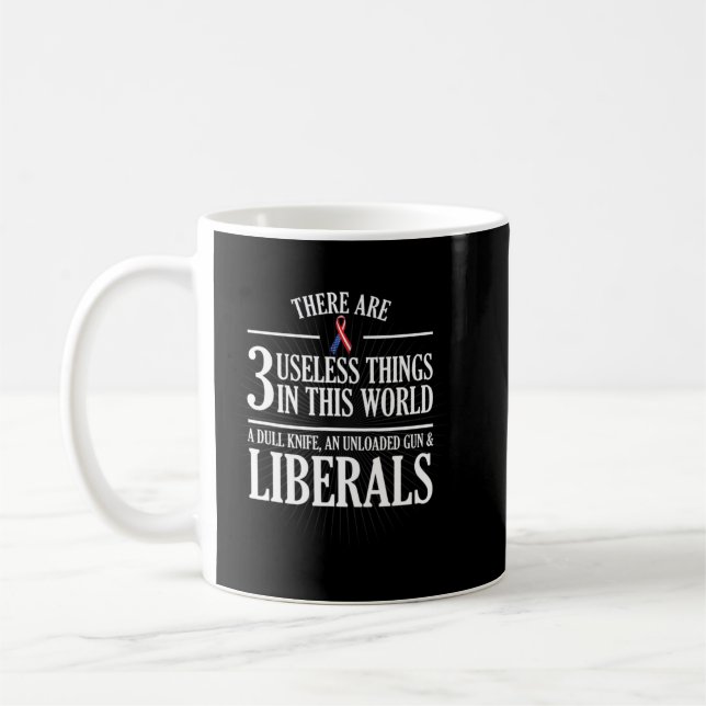 Anti Liberal Useless Liberals, Liberal Tears.png Coffee Mug (Left)