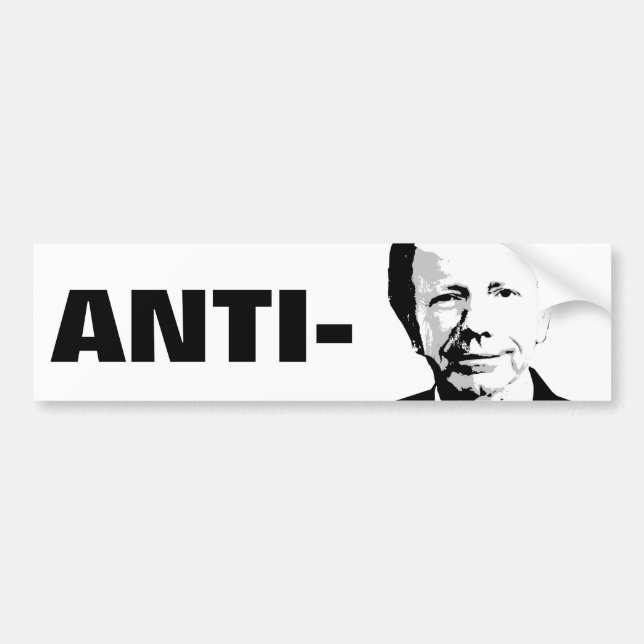 ANTI-LIEBERMAN BUMPER STICKER (Front)