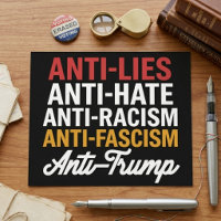Anti Lies Anti Hate Anti Racism Anti Fascism Quote